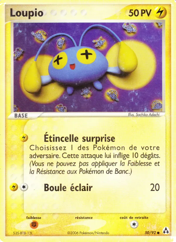 Carte Pokémon Loupio 50/92 de l'extension EX Créateurs de légendes