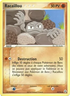 Carte Pokémon Racaillou 53 — EX Créateurs de légendes