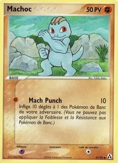 Carte Pokémon Machoc 57 — EX Créateurs de légendes