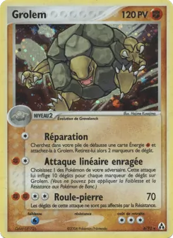 Carte Pokémon Grolem 6
