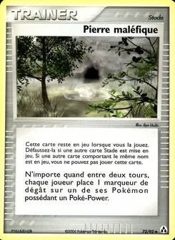 Carte Pokémon Pierre maléfique 72 — EX Créateurs de légendes
