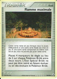 Carte Pokémon Flamme maximale 74 — EX Créateurs de légendes
