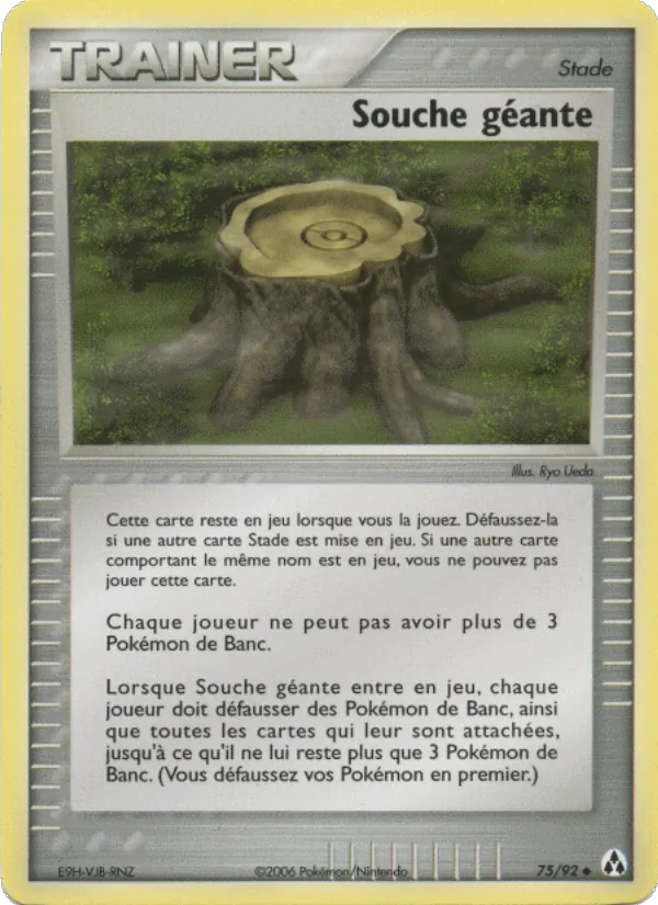 Carte Pokémon Souche géante 75/92 de l'extension EX Créateurs de légendes