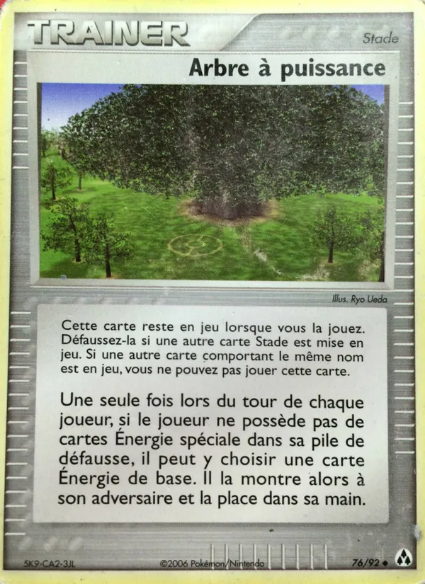 Carte Pokémon Arbre à puissance 76/92 de l'extension EX Créateurs de légendes
