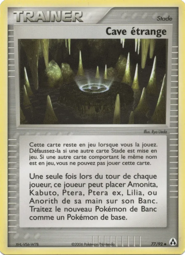 Carte Pokémon Cave étrange 77/92 de l'extension EX Créateurs de légendes