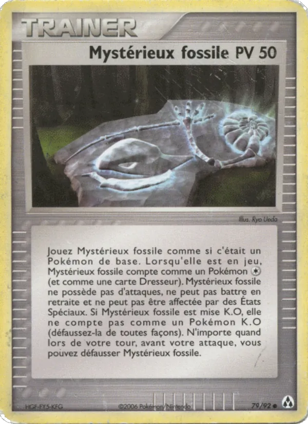 Carte Pokémon Mystérieux fossile 79/92 de l'extension EX Créateurs de légendes