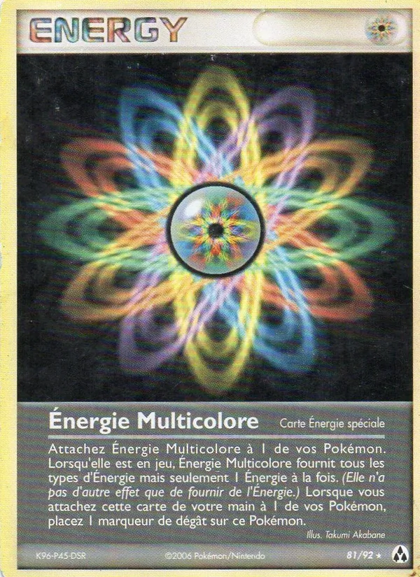 Carte Pokémon Énergie Multicolore 81/92 de l'extension EX Créateurs de légendes