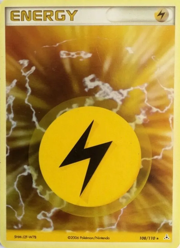 Carte Pokémon Énergie Électrique 108/110 de l'extension EX Fantômes Holon