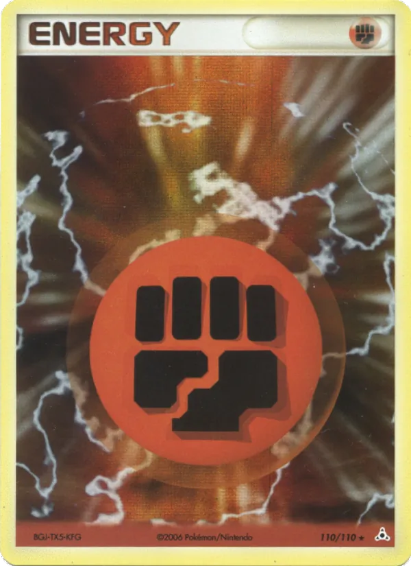 Carte Pokémon Énergie Combat 110/110 de l'extension EX Fantômes Holon