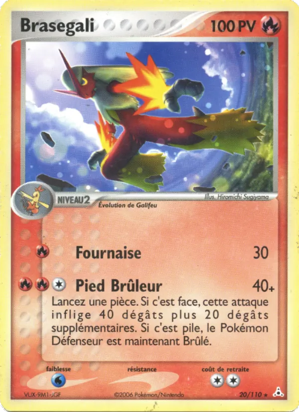 Carte Pokémon Brasegali 20/110 de l'extension EX Fantômes Holon