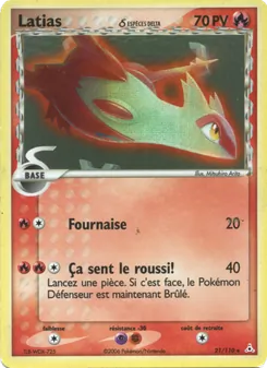 Carte Pokémon Latias δ 21 — EX Fantômes Holon