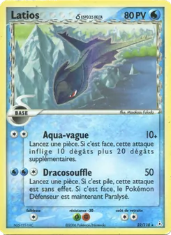 Carte Pokémon Latios δ 22 — EX Fantômes Holon