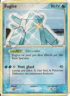 Carte Pokémon Regice 27 — EX Fantômes Holon