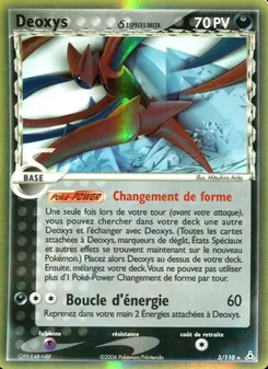 Carte Pokémon Deoxys δ 3 — EX Fantômes Holon