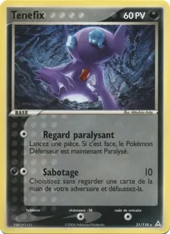 Carte Pokémon Tenefix 31