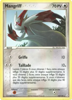 Carte Pokémon Mangriff 34