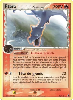 Carte Pokémon Ptera δ 35
