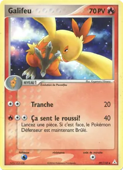 Carte Pokémon Galifeu 39 — EX Fantômes Holon