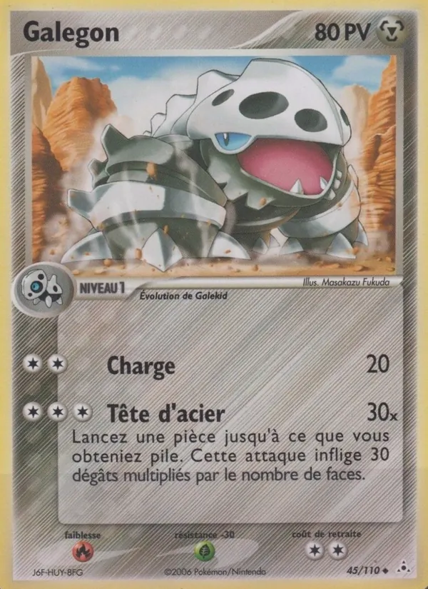 Carte Pokémon Galegon 45/110 de l'extension EX Fantômes Holon