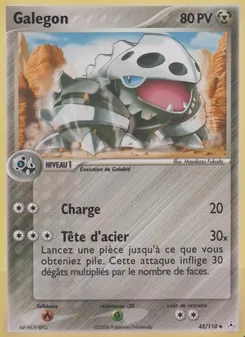 Carte Pokémon Galegon 45 — EX Fantômes Holon