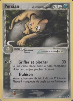 Carte Pokémon Persian δ 48