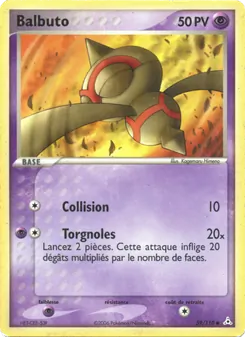 Carte Pokémon Balbuto 59 — EX Fantômes Holon
