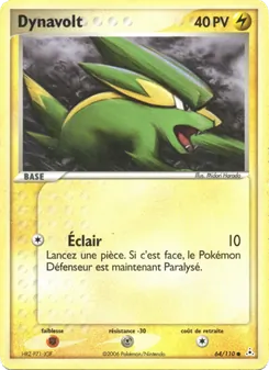 Carte Pokémon Dynavolt 64 — EX Fantômes Holon