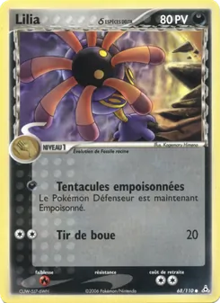 Carte Pokémon Lilia δ 68 — EX Fantômes Holon