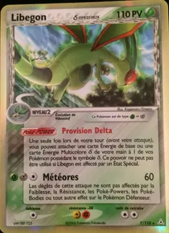 Carte Pokémon Libegon δ 7 — EX Fantômes Holon