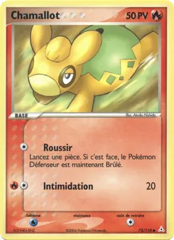 Carte Pokémon Chamallot 72