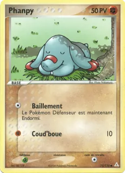 Carte Pokémon Phanpy 75 — EX Fantômes Holon