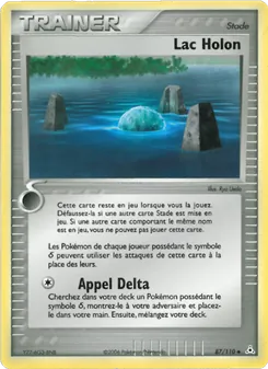 Carte Pokémon Lac Holon 87 — EX Fantômes Holon