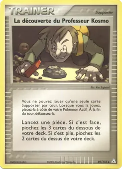 Carte Pokémon La découverte du Professeur Kosmo 89 — EX Fantômes Holon
