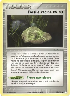 Carte Pokémon Fossile racine 93 — EX Fantômes Holon