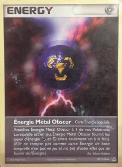 Carte Pokémon Énergie Métal Obscur 97 — EX Fantômes Holon