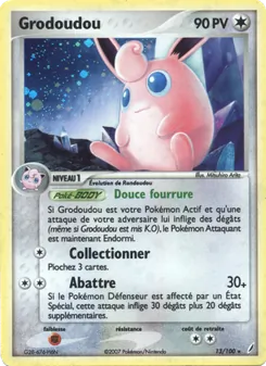 Carte Pokémon Grodoudou 13 — EX Gardiens de Cristal