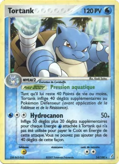 Carte Pokémon Tortank 14 — EX Gardiens de Cristal
