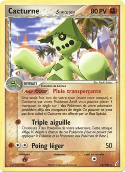 Carte Pokémon Cacturne δ 15 — EX Gardiens de Cristal