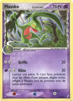 Carte Pokémon Massko δ 19 — EX Gardiens de Cristal