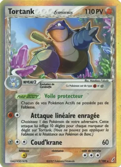 Carte Pokémon Tortank δ 2 — EX Gardiens de Cristal