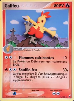 Carte Pokémon Galifeu 31 — EX Gardiens de Cristal