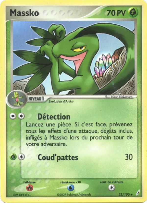 Carte Pokémon Massko 32/100 de l'extension EX Gardiens de Cristal