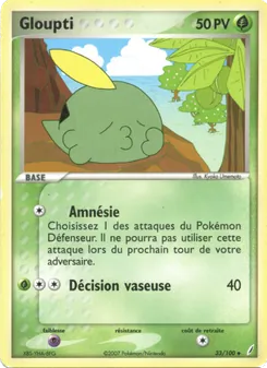 Carte Pokémon Gloupti 33 — EX Gardiens de Cristal