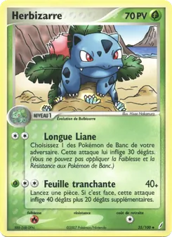 Carte Pokémon Herbizarre 35 — EX Gardiens de Cristal