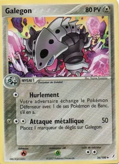 Carte Pokémon Galegon 36 — EX Gardiens de Cristal