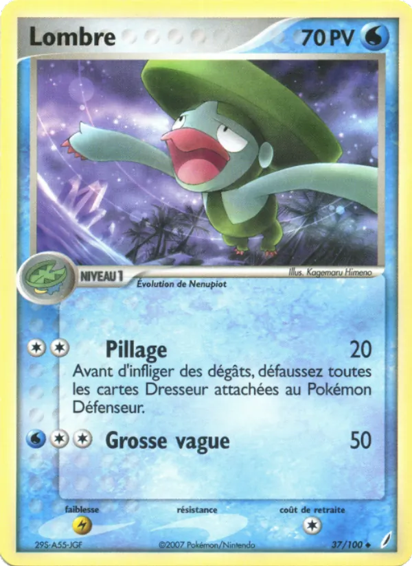Carte Pokémon Lombre 37/100 de l'extension EX Gardiens de Cristal