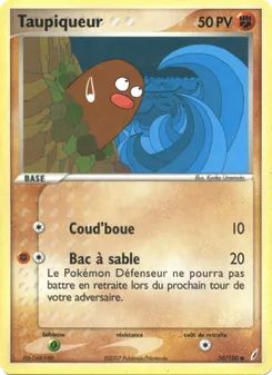 Carte Pokémon Taupiqueur 50 — EX Gardiens de Cristal
