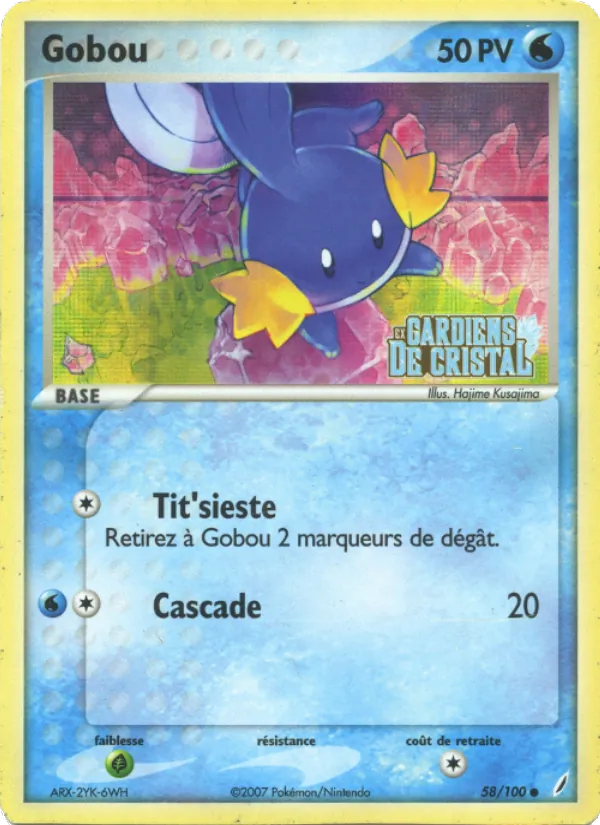 Carte Pokémon Gobou 58/100 de l'extension EX Gardiens de Cristal