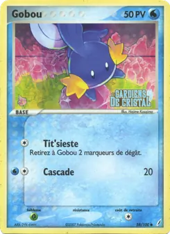 Carte Pokémon Gobou 58 — EX Gardiens de Cristal
