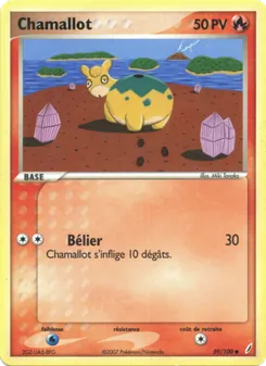 Carte Pokémon Chamallot 59 — EX Gardiens de Cristal